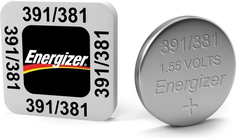Energizer horlogebatterij 391/381 SR1120 1 stuks