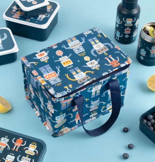A Little Lovely Company koeltas met robotmotief