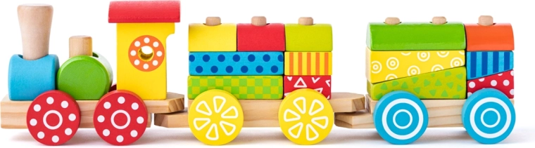 Treintje met print voor de ontwikkeling van de motoriek