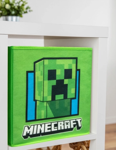 Minecraft opbergbox in de vorm van een Grass Block