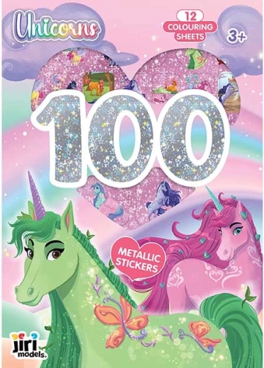 Metallic stickers en kleurplaten eenhoorns (100+ stuks)
