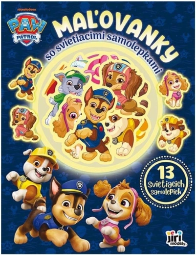 Kleurboek met lichtgevende stickers Paw Patrol