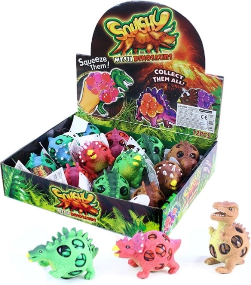 Dinosaur anti-stressbal met gaten