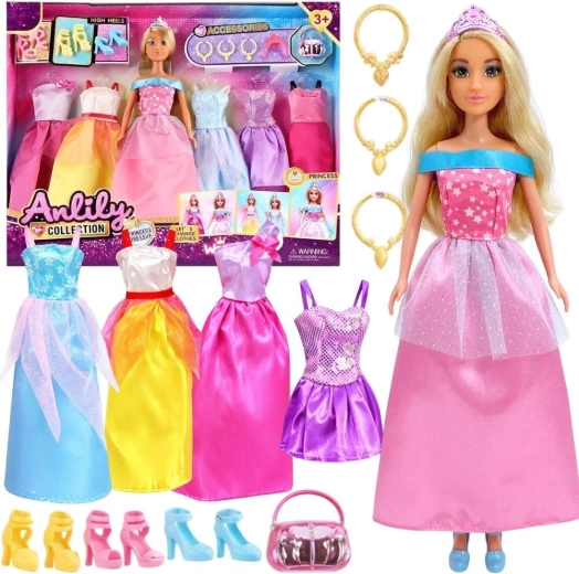 Woopie Royal set baljurken met pop en accessoires