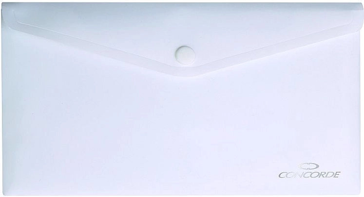 Documentenmappen met drukknoop DL CONCORDE, wit