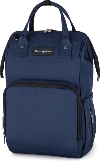 Verschoonrugzak voor kinderwagen Petite&Mars Jackob Donkerblauw