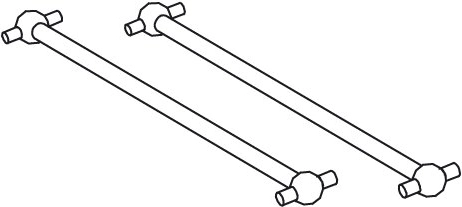 Aandrijfas voor Tiger-Cocoon 100 mm, voor/achter - 2 stuks