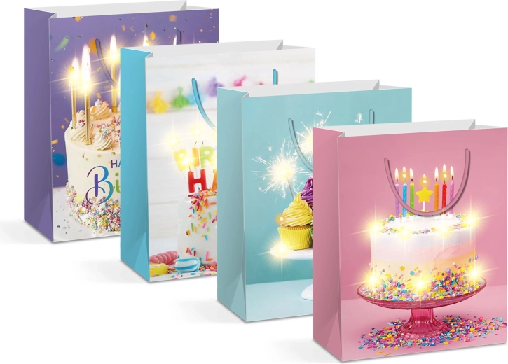 LED-cadeautas met warmwit licht - 1 stuk