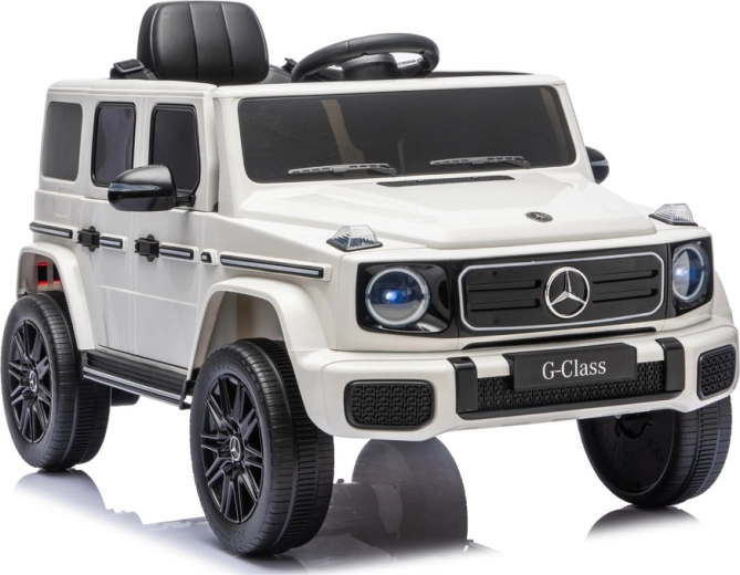 Elektrische Mercedes G-Class 4x4 24 V kinderauto in het wit