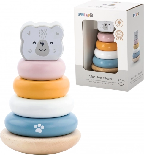 VIGA PolarB Houten Educatieve Pyramide - IJsbeer