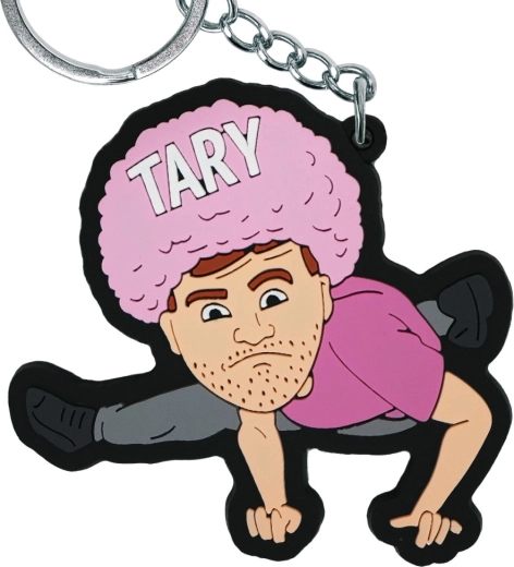 Sleutelhanger met Tara-motief (paars) - 1 stuk