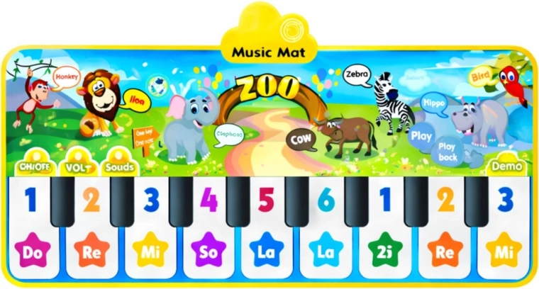10 toetsen en 10 melodieën voor de eerste muzikale stapjes