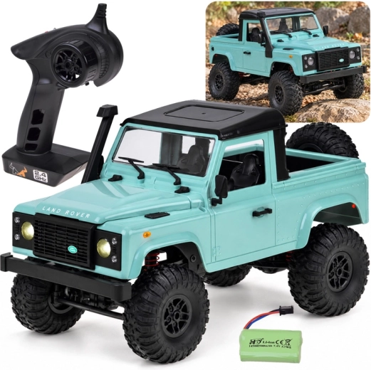 Radiografisch bestuurbare terreinwagen Land Rover Defender pickup 4x4 1:12