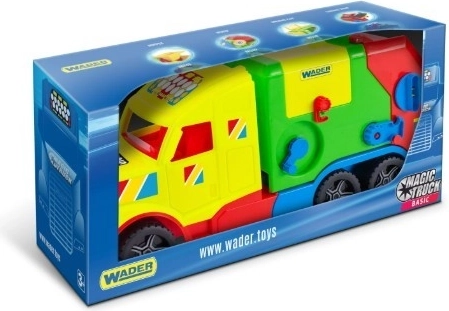 Magic Truck Basic – kinderset voor vuilniswagen met container en bakken