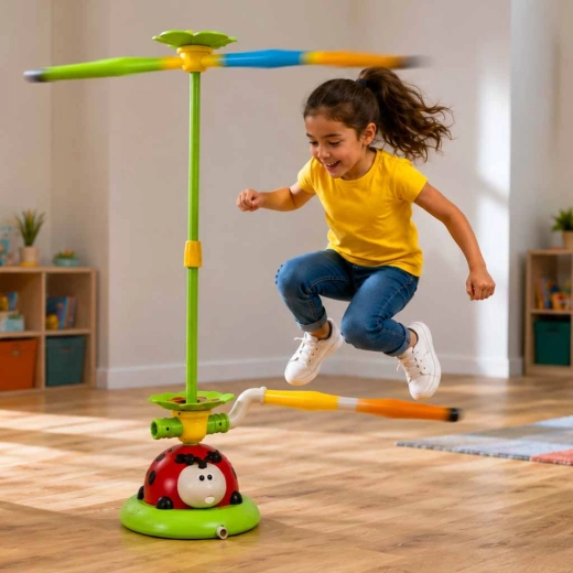 Roterende stang om te springen en snelle reacties te trainen