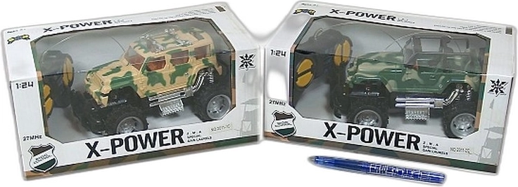 RC terreinwagen met afstandsbediening 17 cm - 1 stuk