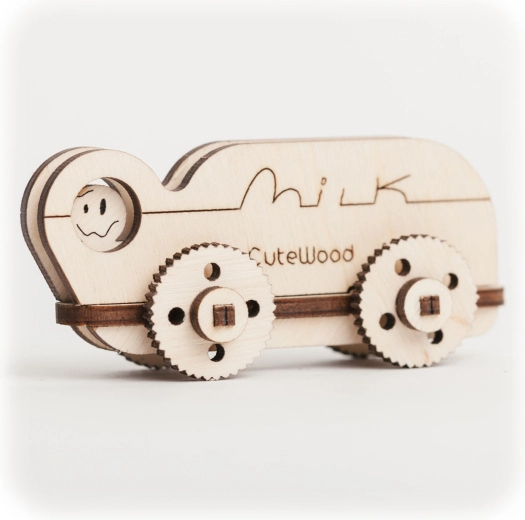 CuteWood houten 3D-puzzel melktruck