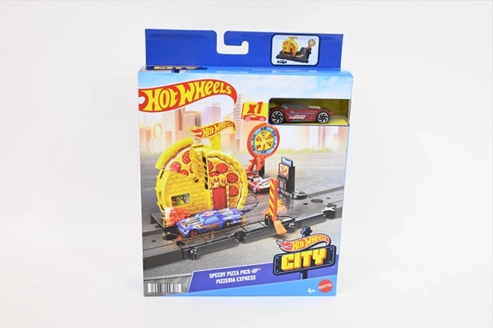 Hot Wheels City vertrekkende pizzeria – speelset met autootje