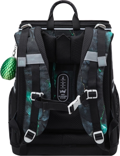 Ergonomisch rugsysteem dat met het kind meegroeit