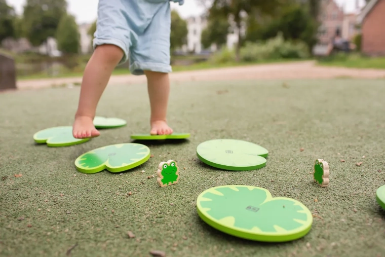 Balansparcours – waterlelies voor evenwicht en stabiliteit