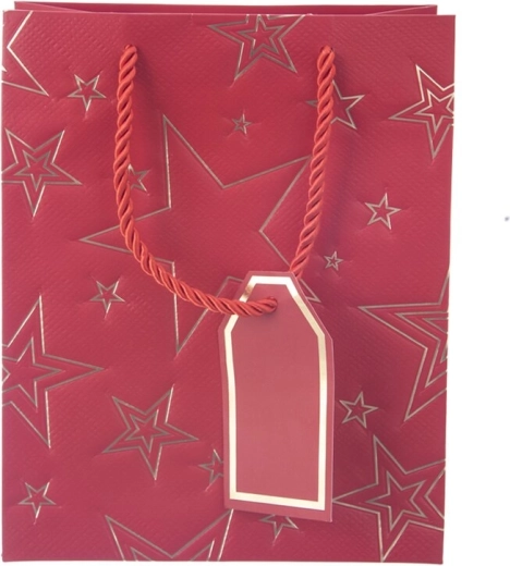 Feestelijk rood design met sterrenmotief