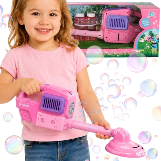Woopie handmatige bellenmaaier roze