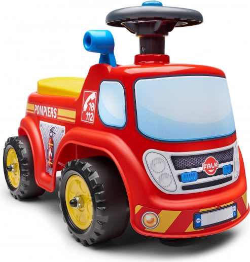 Rijdende brandweerwagen met claxon voor kinderen van FALK