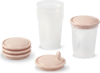 Praktische porties van 200 ml en stapelbaar design