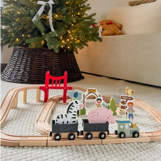 Trein met magnetische wagons