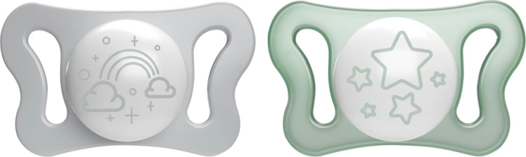 Chicco fopspeen PhysioForma Micro nacht siliconen 0–2 maanden, 2 stuks