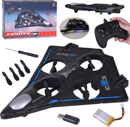 Lichte RC-drone met LED-effecten en 360°-acrobatiek