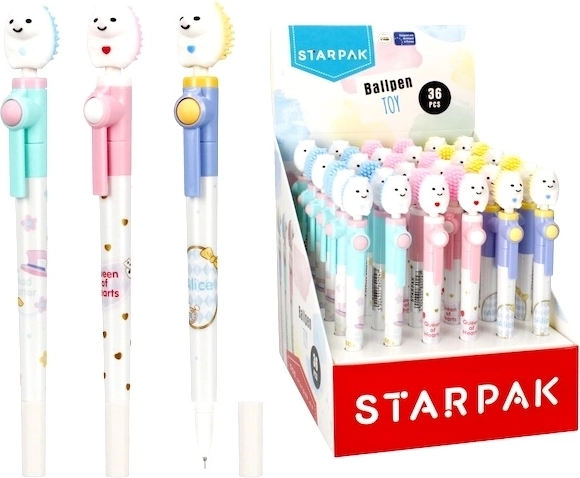 Antistress balpen met egel - 1 stuk