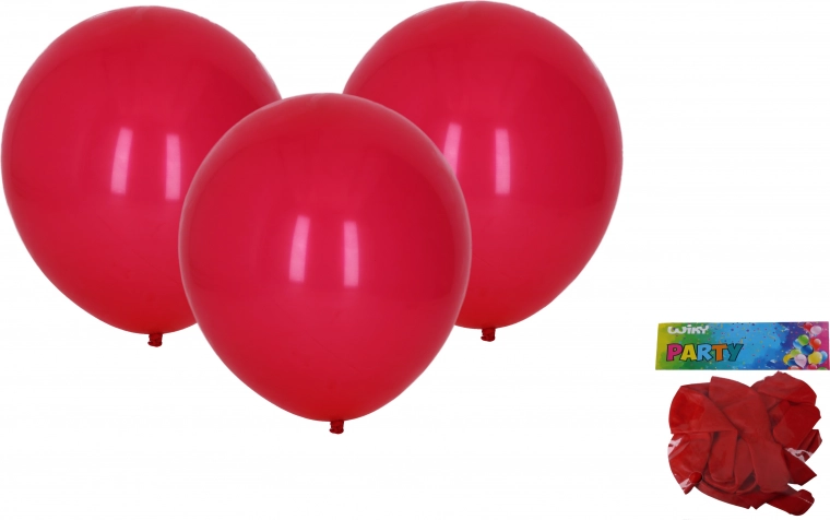 Rode opblaasbare ballonnen 30 cm - set van 10 stuks
