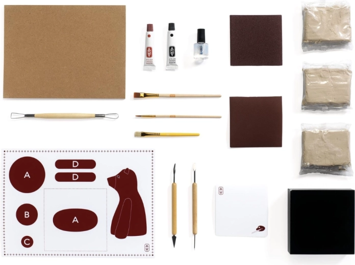 Compleet gereedschap en georganiseerde box