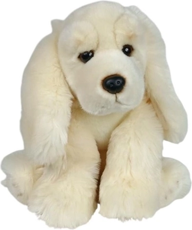 Pluchen spaniel hond licht zittend 28 cm