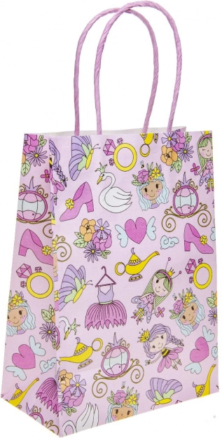 Cadeautas met prinsessenmotief 16 × 22 × 9 cm