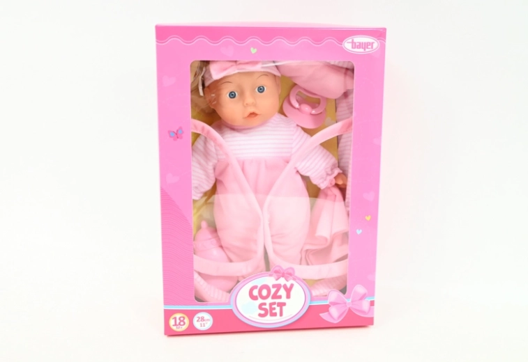 Bayer Babypop 28 cm met draagzak