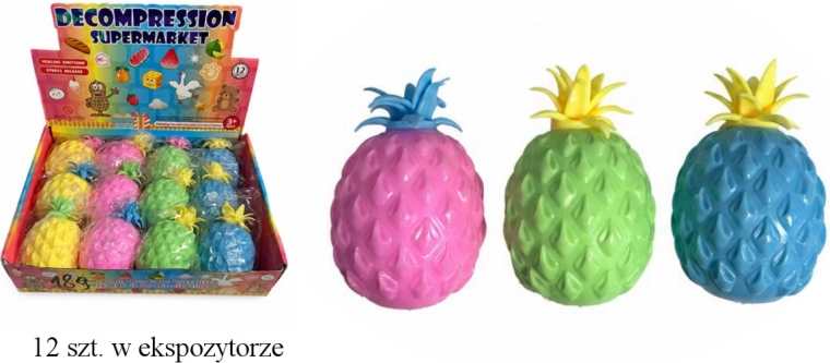 Ananas knijpspeeltje - 1 stuk