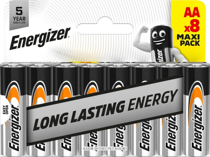 Energizer Everyday AA alkaline batterijen 8 stuks