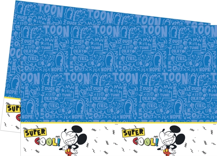 Mickey Super Cool plastic tafelkleed 120 × 180 cm - 1 stuk