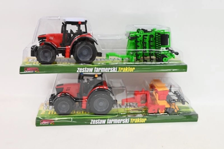 Tractor met landbouwmachine - 1 stuk