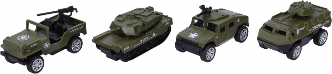 Metalen militair autootje 8 cm