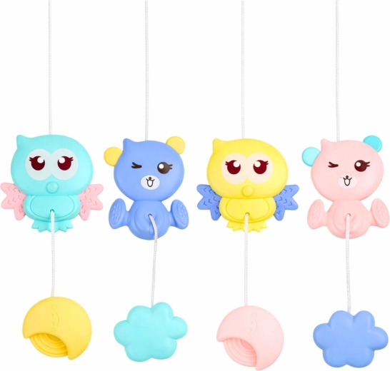 Ontwikkeling van zintuigen en motoriek met schattige hangers