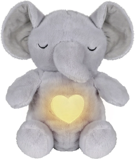 Knuffelende ademende olifant met muziek van Chipolino