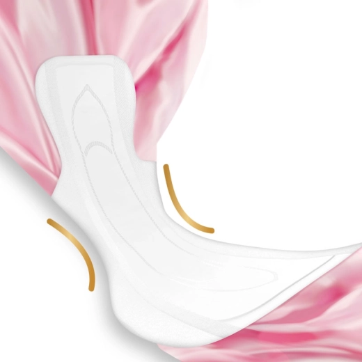 Ergonomische vorm en 4 vleugels voor zekere fixatie