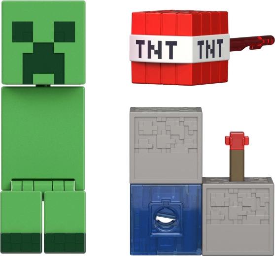 Charged Creeper in pixelstijl