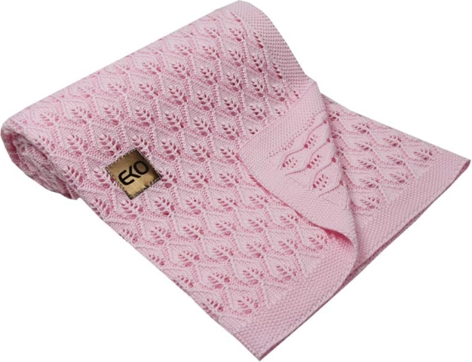 EKO bamboedeken rose pink 80 × 100 cm