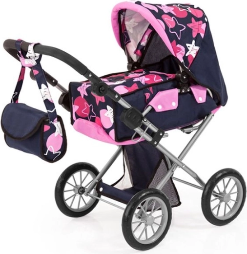 Bayer City Star combi-poppenwagen roze-blauw