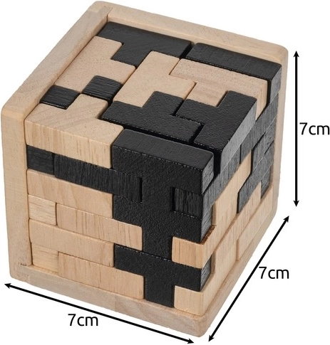 Compact formaat 7 × 7 × 7 cm