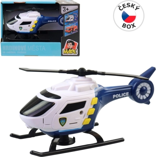 Batterijhelikopter met licht en geluid 16,5 cm
